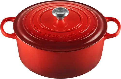 Miniatura 41 de Le Creuset Horno holandés redondo de hierro fundido esmaltado, 4.5 cuartos de galón, Marsella Marseille