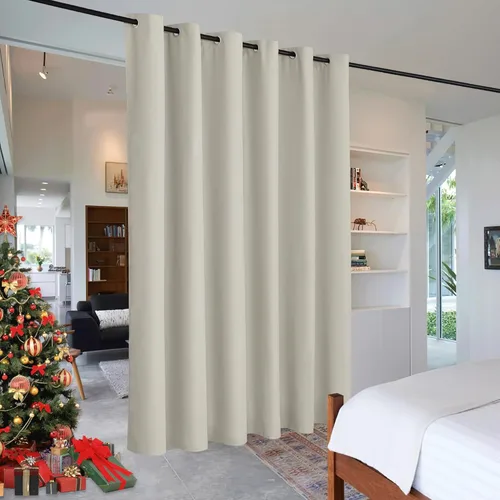 Miniatura 70 de RYB HOME - Cortinas extra largas con bloqueo de luz, persianas opacas insonorizadas para privacidad para cine en casa, oficina, fondo de patio, sala