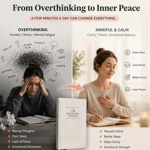 Miniatura 2 de Diario de gratitud para mujeres, indicaciones diarias guiadas rápidas con afirmaciones positivas, ejercicios de atención plena para la felicidad