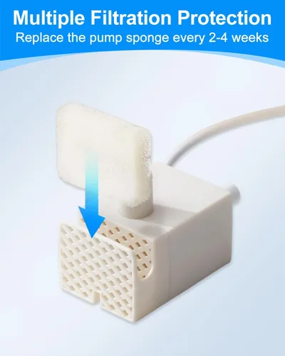 Miniatura 4 de FEELNEEDY - Paquete de 8 + 8 filtros de repuesto compatibles con FEELNEEDY dispensador de agua para perros de 3 galones / 12 litros FN-W13, filtros