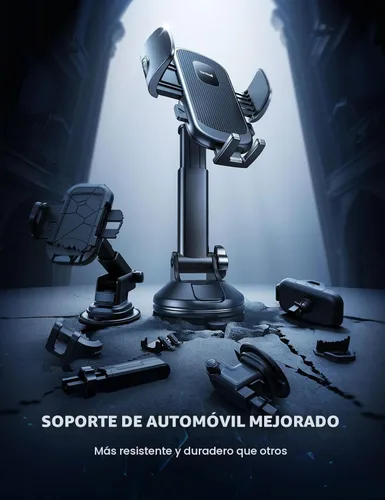 Miniatura 6 de Lamicall Soporte de teléfono para automóvil - [Ventosa de grado militar más fuerte] Soporte de teléfono con rotación de 360° para tu automóvil