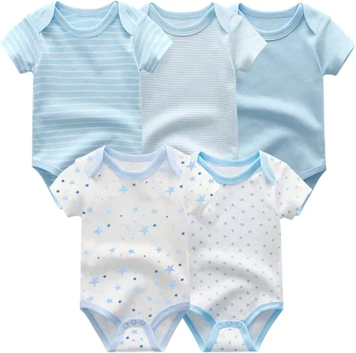 Miniatura 3 de ZAV Unisex Infants Clothes 5-pack Short Sleeve Bodysuits And 3-pack Baby Footed Jumpsuits