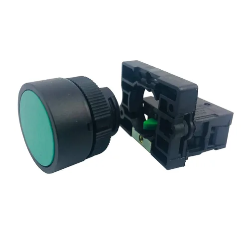 Miniatura 4 de Interruptor de botón de reinicio de encendido y apagado momentáneo, 1 interruptor de botón instantáneo NO N/O Green Mark, 600V, 10 amperios