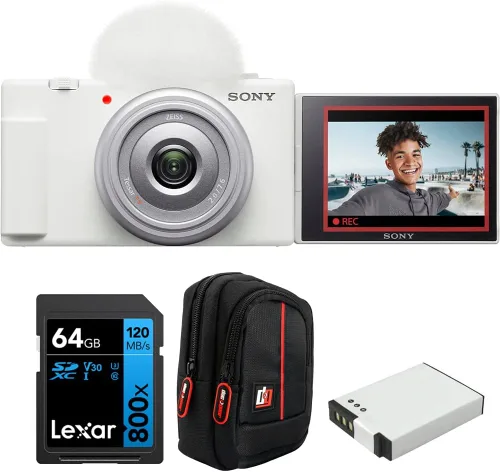 Miniatura 11 de Cámara Sony ZV-1F Vlog Modelo oficial de Sony USA Video 4K 20.1MP para creadores de contenido y vloggers Paquete con CPS 2 YR Paquete