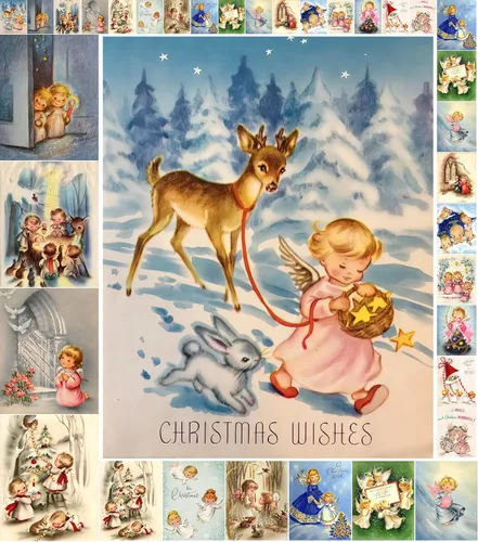 Miniatura 7 de Decoupage - Paquete de papel (21 hojas de 6 x 8 pulgadas), escenas navideñas FLONZ de estilo vintage para decoupage, manualidades y álbumes