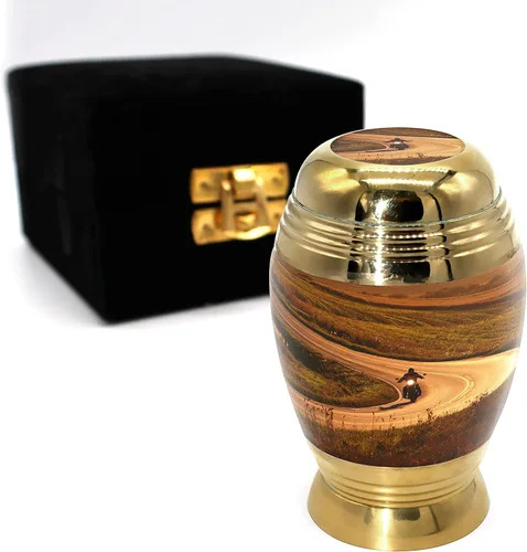 Miniatura 14 de Urna de cremación de ángel azul para cenizas hombre adulto – Urnas de cremación personalizadas para cenizas humanas, urnas decorativas para hombre