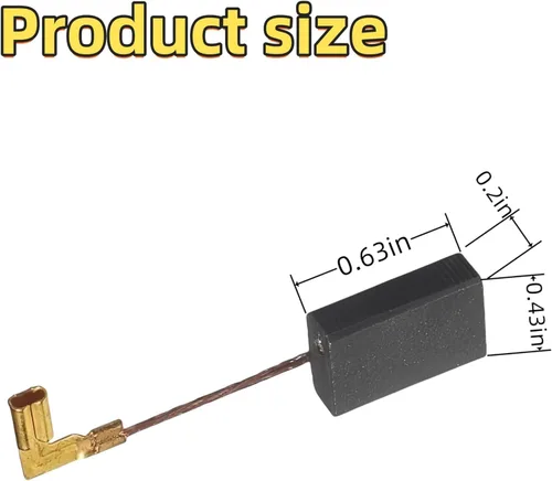 Miniatura 2 de (2-PACK) Cepillos de carbono CB318 CB330 CB340 CB314 CB315 para Makita 9560CV 9563CV 9565CV 9566CV GD0600 9554 9557 Carbones amoladora angular