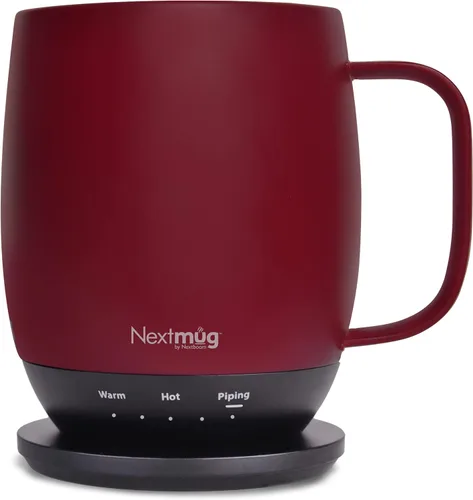 Miniatura 10 de Nextmug - Taza de café autocalentable con control de temperatura (negro, 14 onzas)