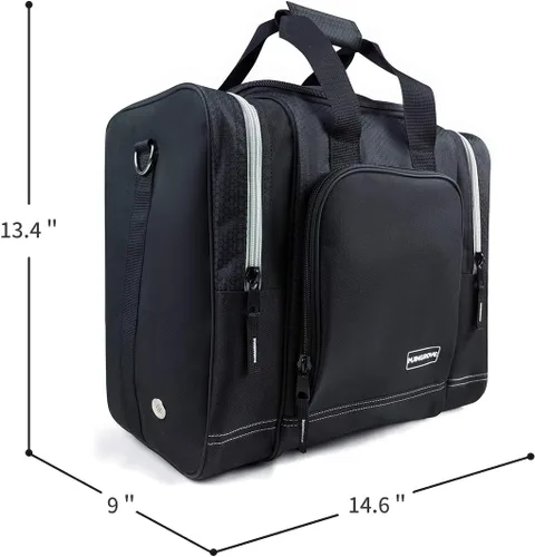 Miniatura 7 de Mangrove Bolsa de boliche para bola individual, bolsa de bolos 2025 con soporte de bola de plástico, bolsa de bolos duradera para zapatos de bolos