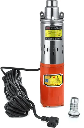 Miniatura 6 de Bomba sumergible pequeña ajustable de 400 W, 12 V, 24 V, 48 V, CC, bomba sumergible para pozo profundo, bomba de agua de alta elevación de 1800 L/H