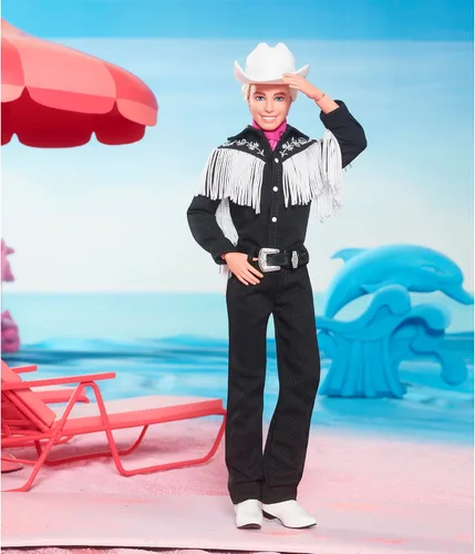 Miniatura 3 de Barbie Muñeca Ken coleccionable de la película con traje occidental blanco y negro (exclusiva)