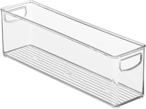 Miniatura 9 de iDesign - Contenedor apilable de plástico reciclado, perfecto para guardar bolsas de leche materna, transparente