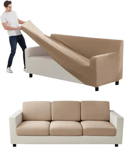 Miniatura 65 de Funda para Sofá de Terciopelo, Fundas Elásticas para Sofá para Funda Principal Separada/Respaldos y Cojines de Asiento, Funda para Sofá, para Fundas