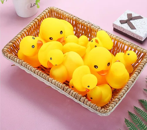 Miniatura 6 de umbresen Patos de goma amarillos preescolares juguetes de baño para tina, regalo para baby shower, bebés y niños pequeños, flotador de piscina