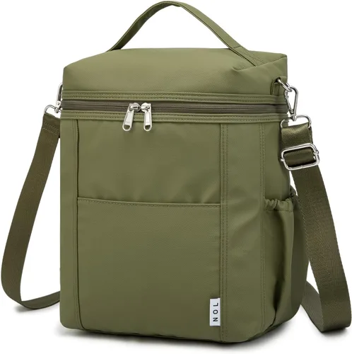 Miniatura 53 de NOL Natural Organic Lifestyle - Loncheras aisladas para mujer, bolsa enfriadora, ligera, de nailon, impermeable, para el trabajo