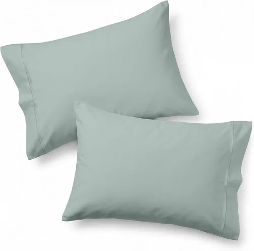 Miniatura 51 de Lane Linen - Juego de 2 fundas de almohada, 100% algodón orgánico puro, tamaño king, color amarillo claro/vainilla (20 x 36 pulgadas)
