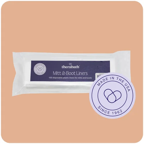 Miniatura 6 de Therabath Guantes desechables y forros para botas, para artritis y terapia cutánea, forros de cera de parafina para manos y pies, uso con guantes