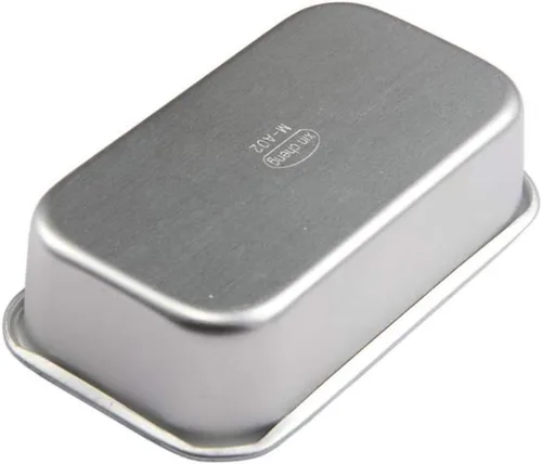 Miniatura 5 de Hemoton Molde de pan antiadherente rectangular de aleación de aluminio, 4 piezas, moldes para pan, tostadas, brownie, herramientas para hornear