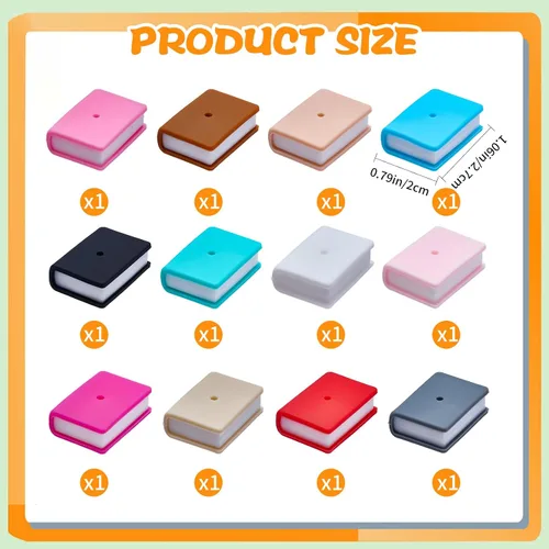 Miniatura 2 de 12 cuentas focales de silicona 3D para bolígrafos, cuentas de silicona a granel coloridas para hacer llaveros, manualidades, manualidades, joyería