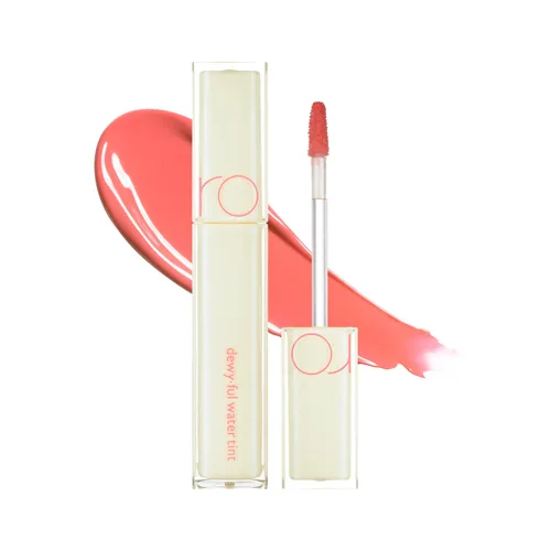 Miniatura 11 de rom&nd TINTE DE AGUA DEWYFUL 01 EN CORAL Brilloso alto pigmento hidratante no pegajoso Labios hidratados tonos coloridos Alto Brillo 0.18oz