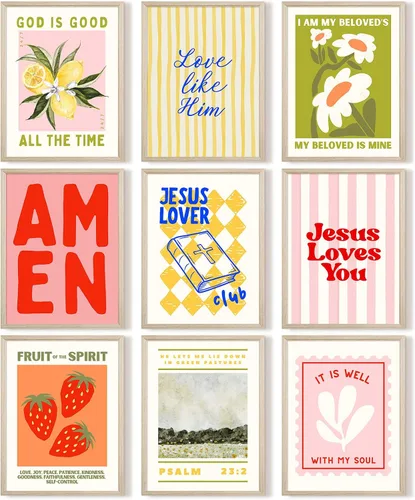 Miniatura 12 de Póster artístico de pared de salud mental, lienzo motivacional, decoración de pared, terapia, oficina, póster bohemio, impresiones inspiradoras