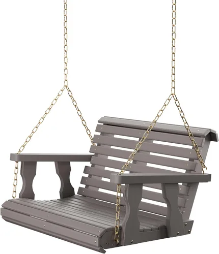 Miniatura 24 de Amish Casual resistente con inclinación hacia atrás, columpio de 3 pies para pórtico de madera en tinte cedro, auténtica artesanía Amish de pino