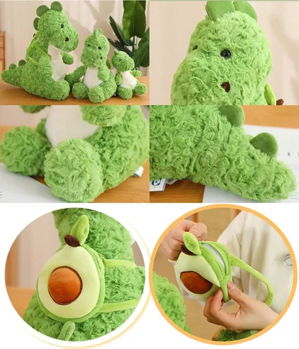 Miniatura 9 de Lindos animales de peluche suaves de dinosaurio, juguetes de peluche de dinosaurio, almohada de dinosaurio para abrazar, muñeca de dinosaurio