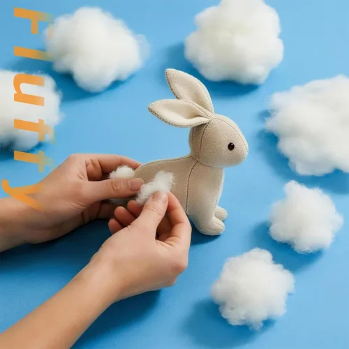 Miniatura 4 de Bupete Relleno de relleno de polietileno de 14.1 onzas para animales de peluche, relleno de poliéster para manualidades, relleno de fibra