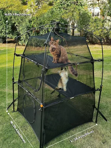 Miniatura 3 de Carcasas de campaña portátiles para mascotas y gatos para patio exterior