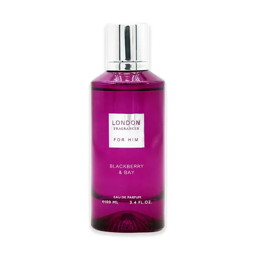 Fine Perfumery London Fragrances - Blackberry and Bay - Almizcle, colonia de sándalo para hombres - Perfume de larga duración para hombres - Eau de