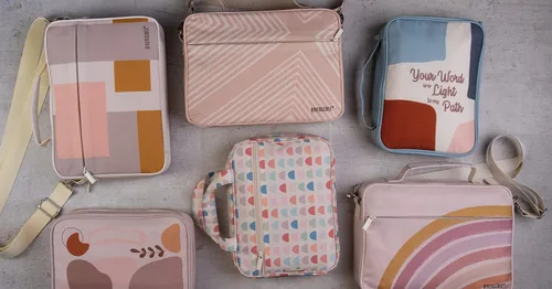 Miniatura 7 de DiverseBee Funda grande para la Biblia con manijas y correa para el hombro, estuche para transportar la Biblia para mujeres, bolso de mano