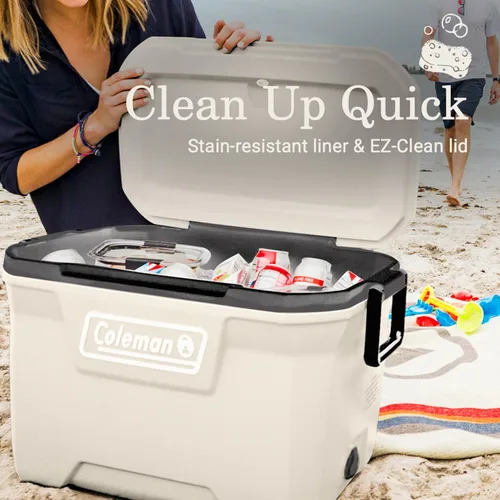 Miniatura 7 de Coleman Classic Series - Enfriador portátil aislado y resistente a las fugas, para exteriores, mantiene el hielo hasta 5 días, 52 cuartos de galón