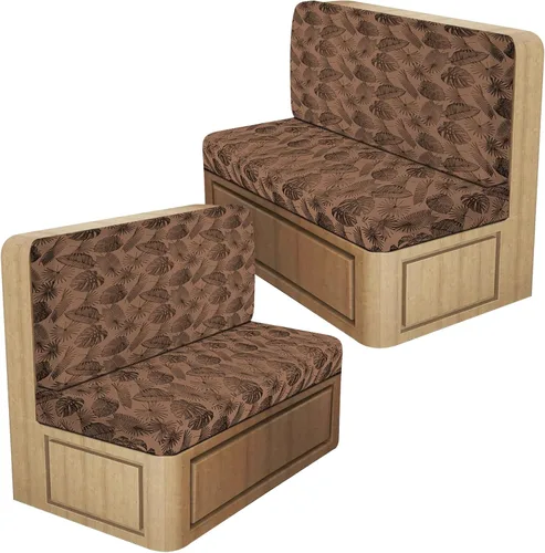 Miniatura 11 de ANARACHON Fundas de cojín elásticas con aspecto de cuero para caravana, fundas de cojín para asiento de cabina de caravana