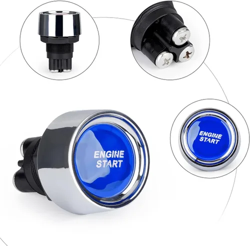 Miniatura 4 de AICEL Interruptor de arranque de botón de encendido para automóvil, camión, barco, RV, ATV, botón de arranque de motor de 12 V 50 A, interruptor
