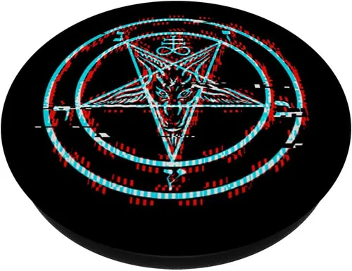 Miniatura 2 de Satanic Pentagram Baphomet Vaporwave - Agarre y soporte para teléfonos y tabletas