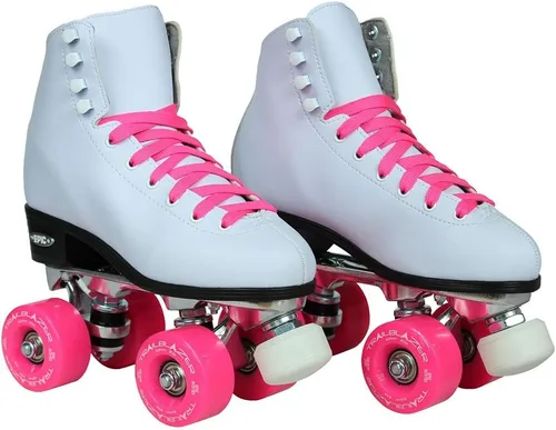 Miniatura 4 de Epic Skates Patines clásicos de cuatro ruedas con ruedas rosadas