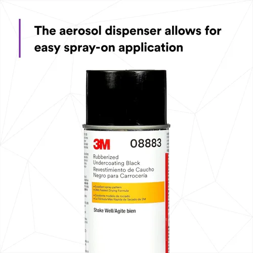 Miniatura 6 de 3M Aerosol de revestimiento de goma, 08883, 19.7 onzas, acabado texturizado, anticorrosivo, multiusos para automóviles, camiones y vehículos
