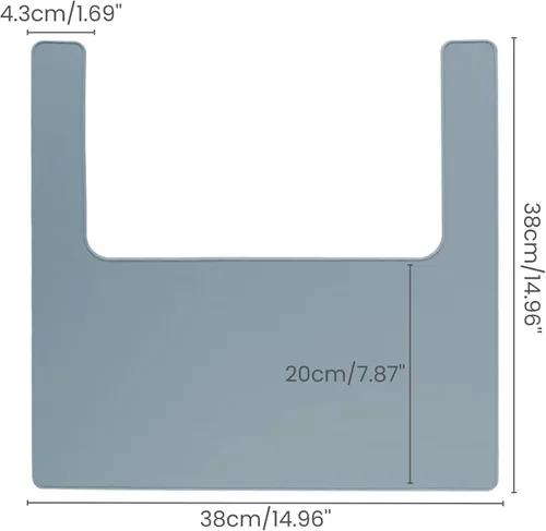 Miniatura 7 de Mantel individual para silla alta IKEA Antilop para bebé, paquete de 2 unidades, resistente a las manchas, antideslizante, de silicona, para silla