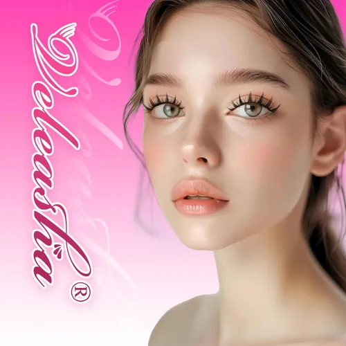Miniatura 155 de Veleasha Pestañas postizas de manga puntiagudas, 100% hechas a mano, aspecto natural, pestañas postizas ligeras con banda transparente suave