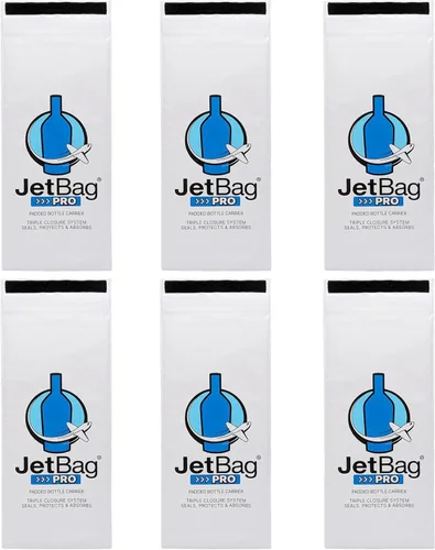 Miniatura 9 de Jet Bag PRO Version - Bolsas de vino reutilizables para viajes, acolchadas, absorbentes, protector de botellas de vino, bolsas de viaje
