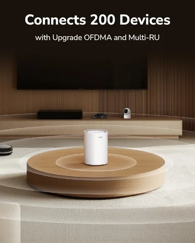 Miniatura 8 de Cudy Sistema de malla Wi-Fi de doble banda BE3600 WiFi 7, 3.6 Gbps 160 Mhz, cobertura de hasta 1000 pies cuadrados, 3 puertos Gigabit, compatible