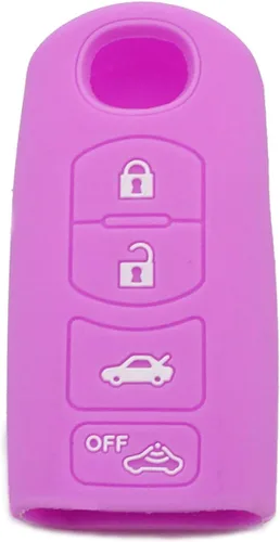 Miniatura 11 de Funda para llave de coche para Mazda 3/6 MX-5 CX-3 CX-5 CX-7 CX-9 Scion IA 2016/2017, cubierta de llave de silicona de 4 botones Amarillo