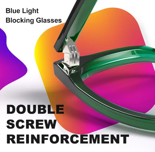 Miniatura 4 de VISOONE - Lentes cuadrados con bloqueo de luz azul y antireflejante para computadora, videojuegos; para mujeres y hombres MONTANA