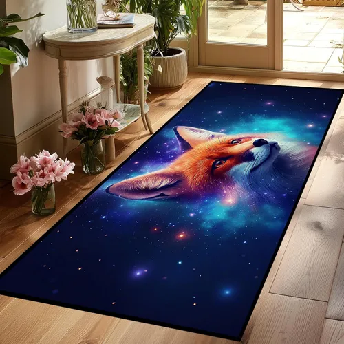 Miniatura 62 de Alfombra de Área Galaxia de 5' x 7', Dormitorio Sala de Estar para Niñas Niños Varones Alfombra Nebulosa Vórtex Tapetes Púrpura Azul Nube galaxy 1