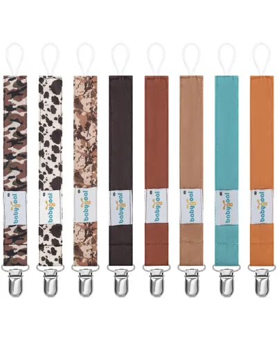 Miniatura 24 de Babygoal 6PBM05-HZ Juego de 6 prendedores para chupón para niños y niñas, se adaptan a la mayoría de los estilos de chupones y juguetes de dentición