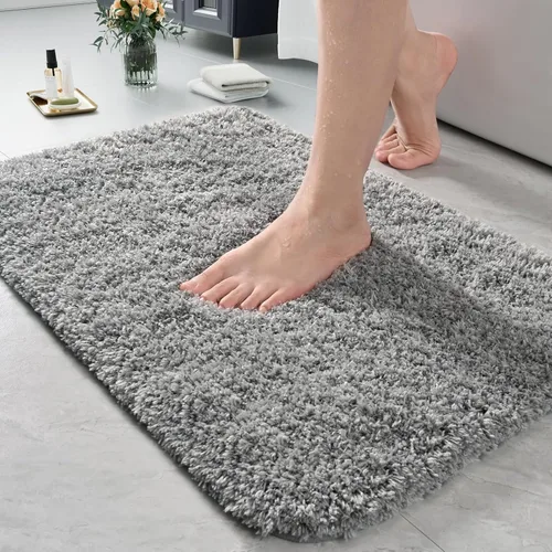 Miniatura 54 de LOCHAS - Tapete de baño de 24x70 pulgadas, suave, grueso y absorbente, hecho de microfibra, para el baño, lavable a máquina, tapete antideslizante