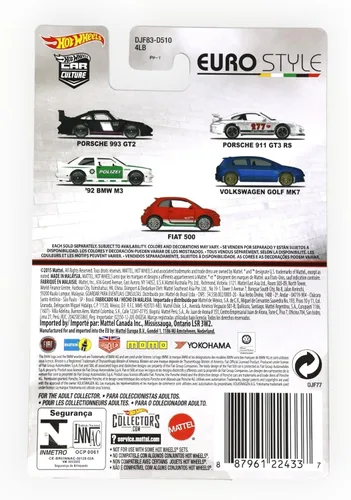 Miniatura 2 de Hot Wheels Car Culture Euro Style Volkswagen Golf MK7 Azul