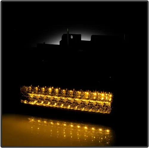 Miniatura 6 de ACANII - Para 1988-1993 GMC Sierra Chevy Silverado C/K C10 faros ahumados+luces LED de señal de parachoques 4 piezas izquierda + derecha