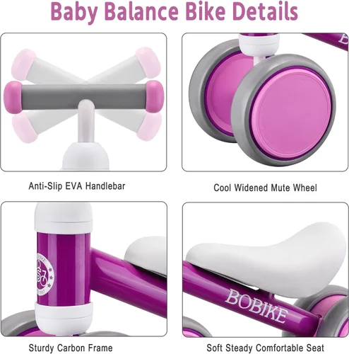 Miniatura 3 de Juguetes de bicicleta de equilibrio para bebés de 12 a 36 meses, juguete para niños y niñas, regalos para niños pequeños, el mejor regalo de primer