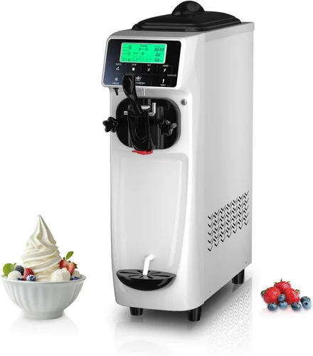 Miniatura 9 de Máquina de helados - Máquina de helado de un solo sabor de 3.5 gales/H, máquina de helado suave de 5 pulgadas con máquina de servicio suave